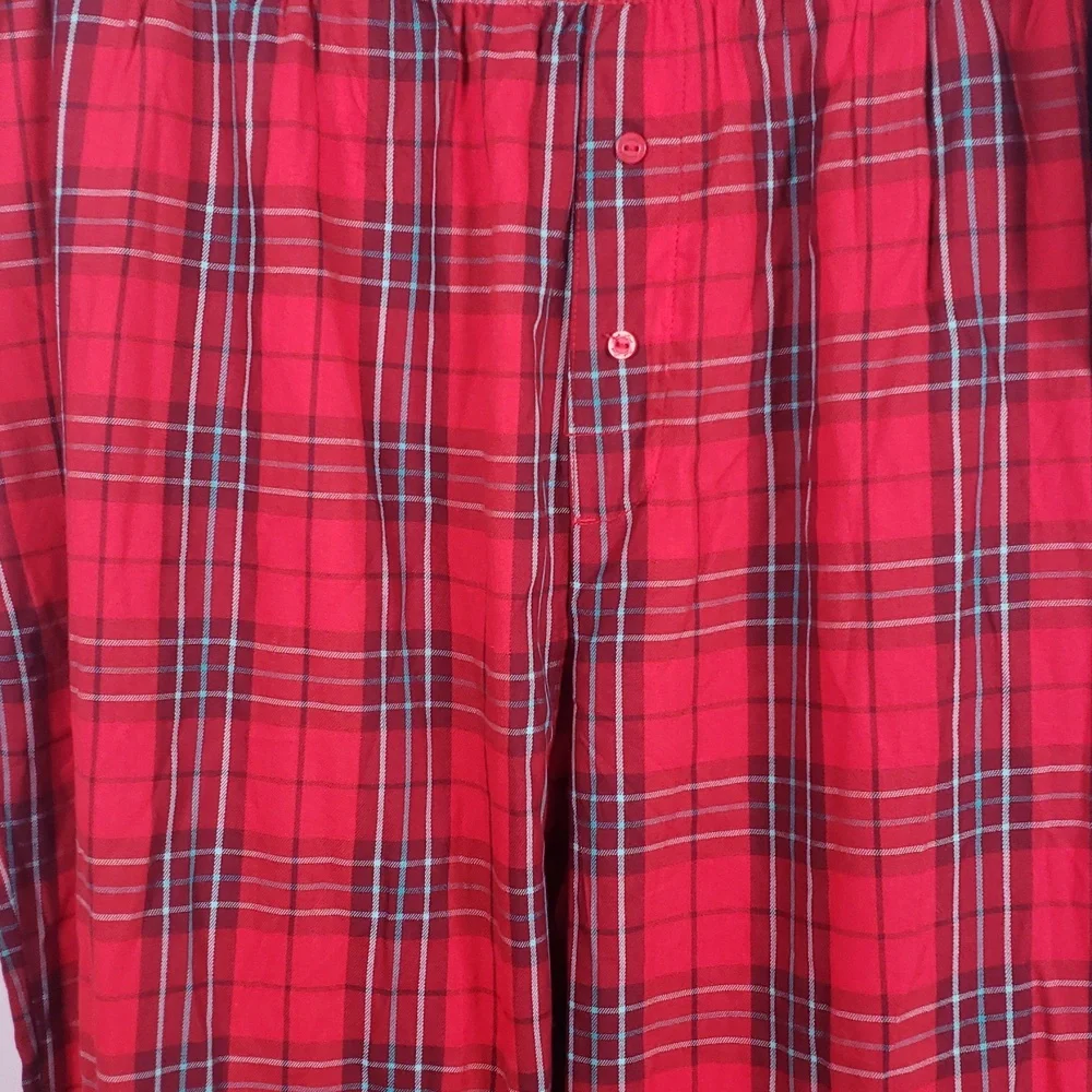 VS PINK Red/Green Plaid Flannel Sleep Pants – SZ XXL – NWT‎